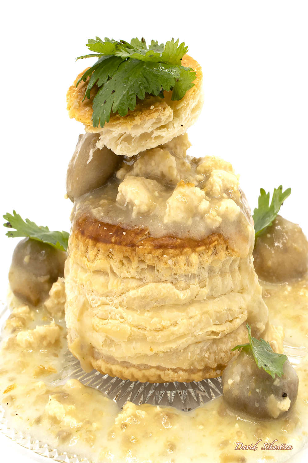 Cathdad créations Bouchée feuilletée volaille et champignons